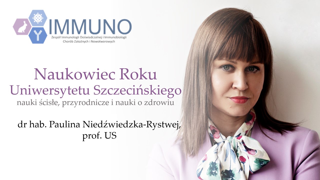 Paulina Niedźwiedzka-Rystwej została Naukowcem Roku Uniwersytetu Szczecińskiego