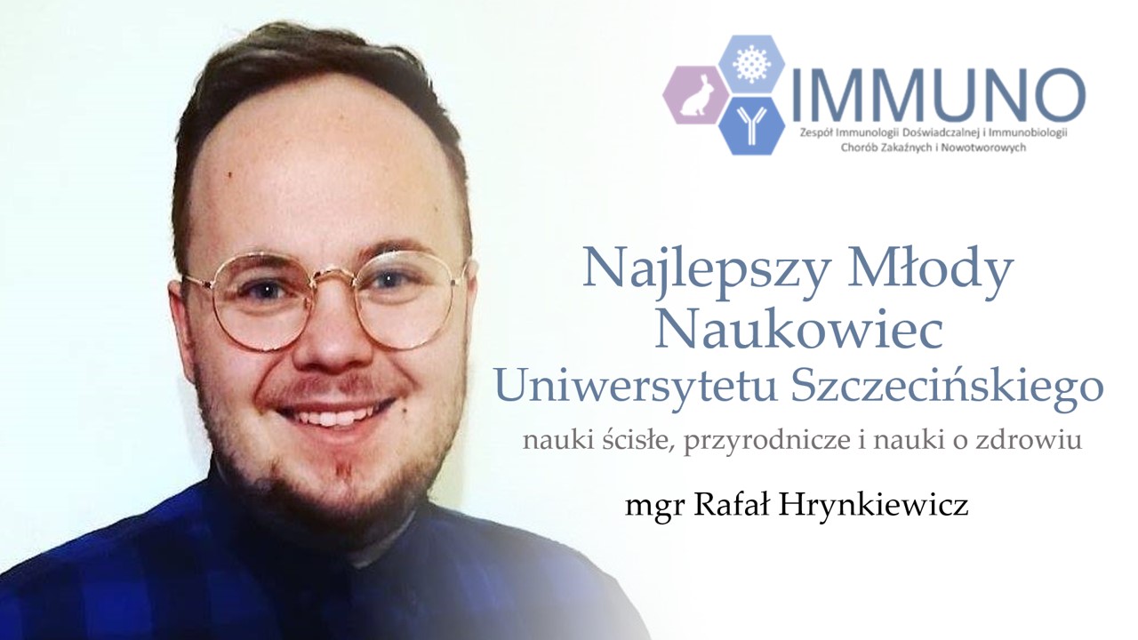 Rafał Hrynkiewicz został Najlepszym Młodym Naukowcem Uniwersytetu Szczecińskiego