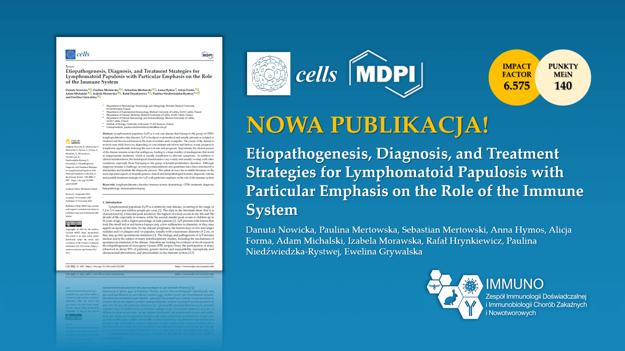 Nowa Publikacja | Etiopathogenesis, Diagnosis, and Treatment Strategies&hellip;