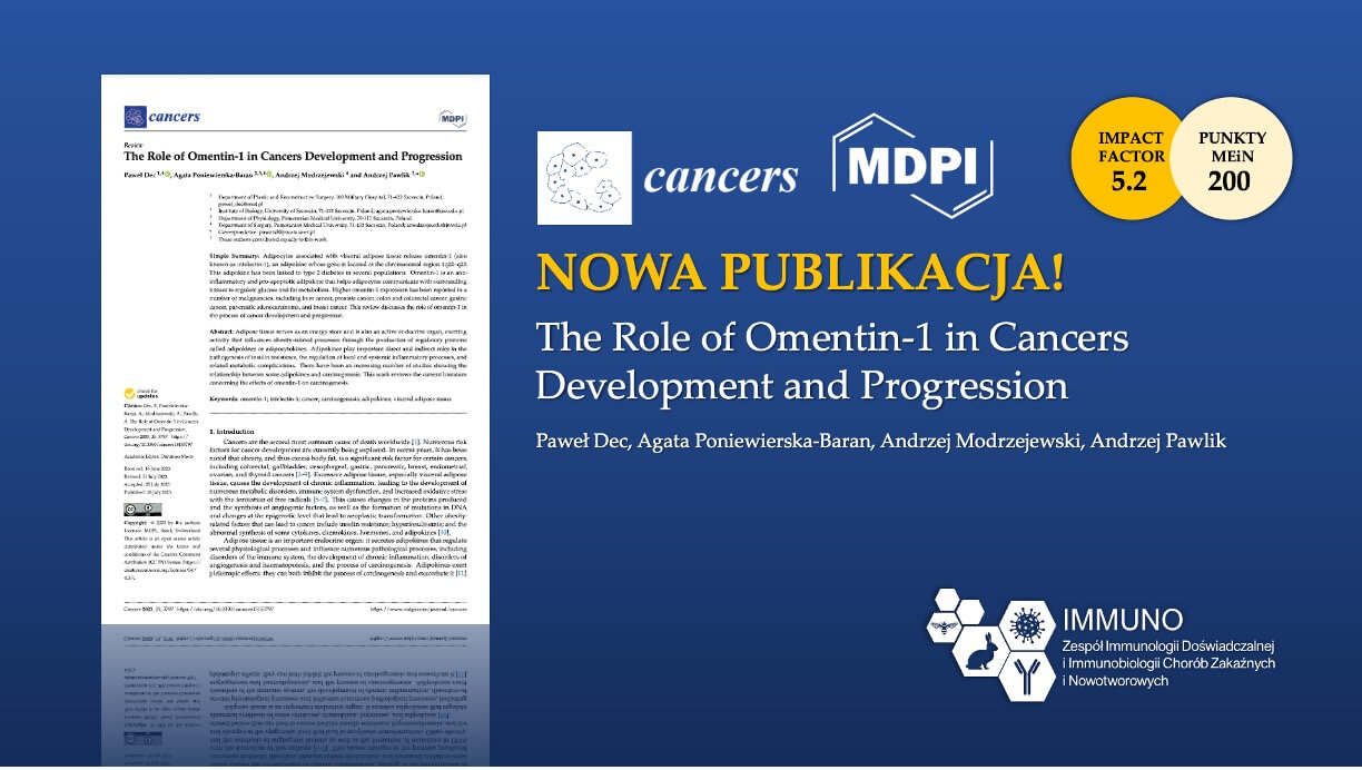 Nowa Publikacja | The Role of Omentin-1 in&hellip;