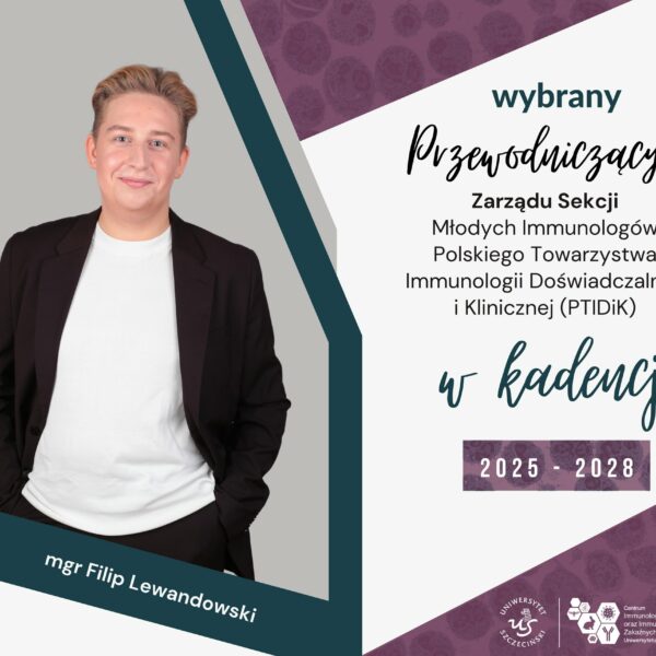 Filip Lewandowski nowym Przewodniczącym Sekcji Młodych Immunologów