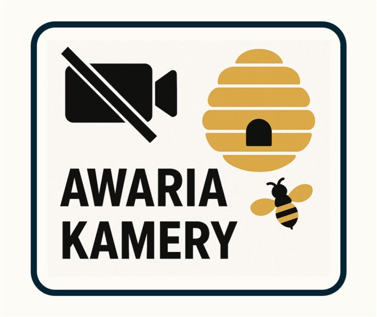 Awaria kamery wewnątrz ula – informacja